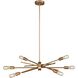 Xenia 6 Light 31 inch Matte Gold Chandelier Ceiling Light