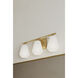 Siena 3 Light 22.75 inch Legacy Brass Vanity Wall Light