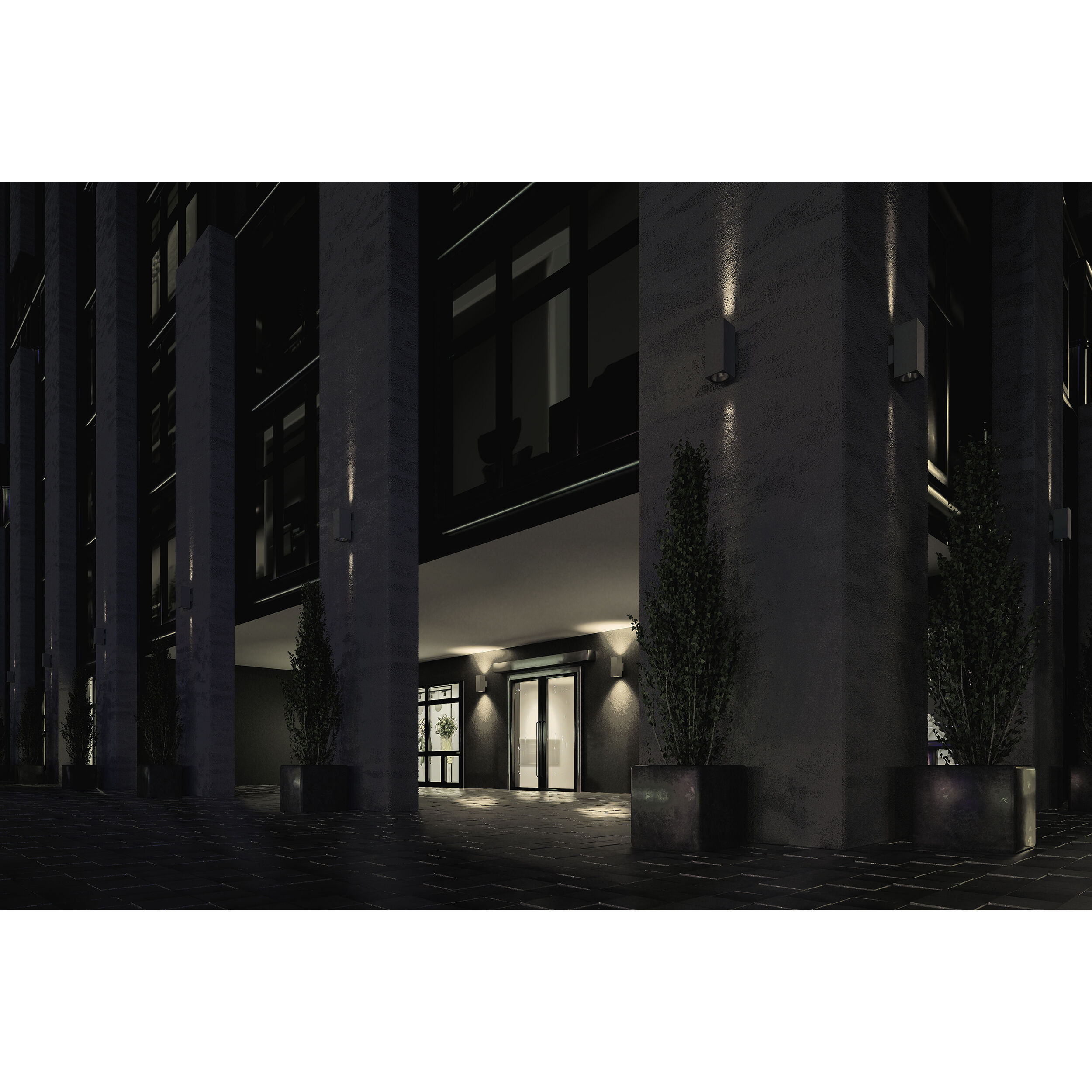 Sera LED 13.1 inch Anthracite Outdoor Wall Sconce in 6 in