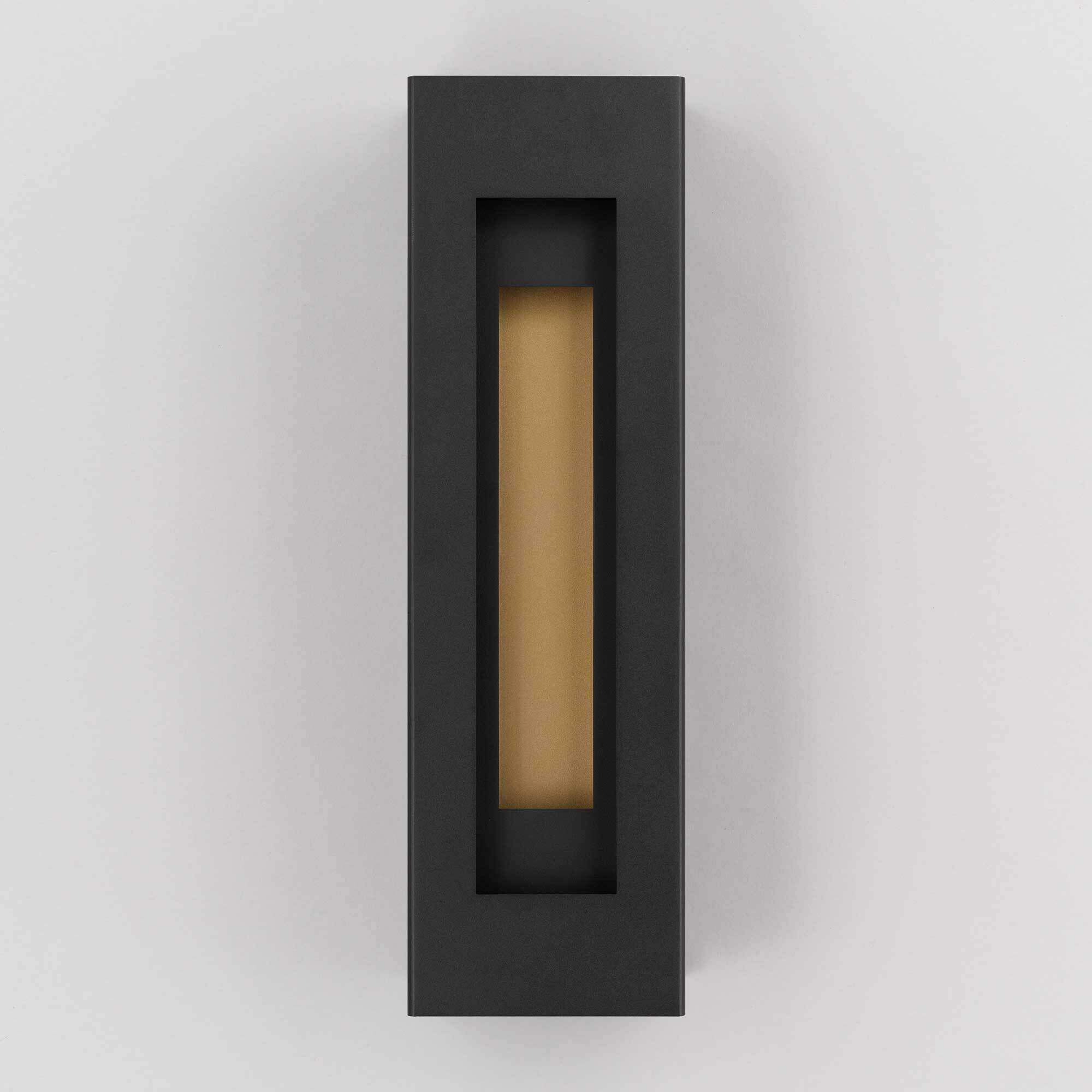 Layer LED 22 inch Sand Black Outdoor Wall Sconce