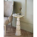 Eleanora 11.75 inch Natural and Natural Brass Drinks Table