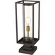 Dunbroch 1 Light 22.75 inch Deep Bronze and Outdoor Brass Outdoor Pier Mounted Fixture