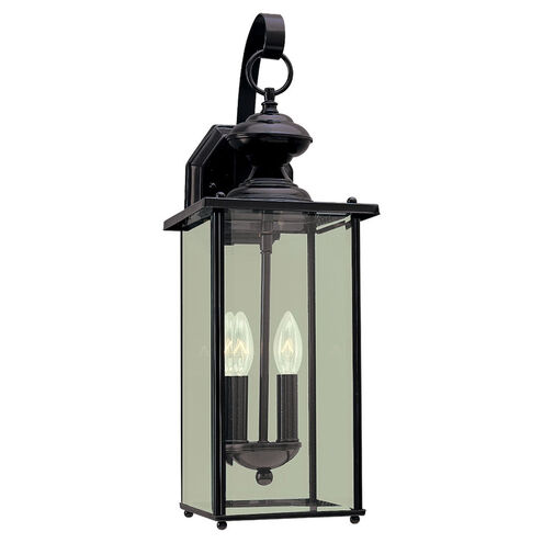 Jamestowne 2 Light 20.25 inch Black Outdoor Wall Lantern