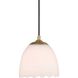 Dorinda 1 Light 6.5 inch Brushed Champagne Brass Pendant Ceiling Light