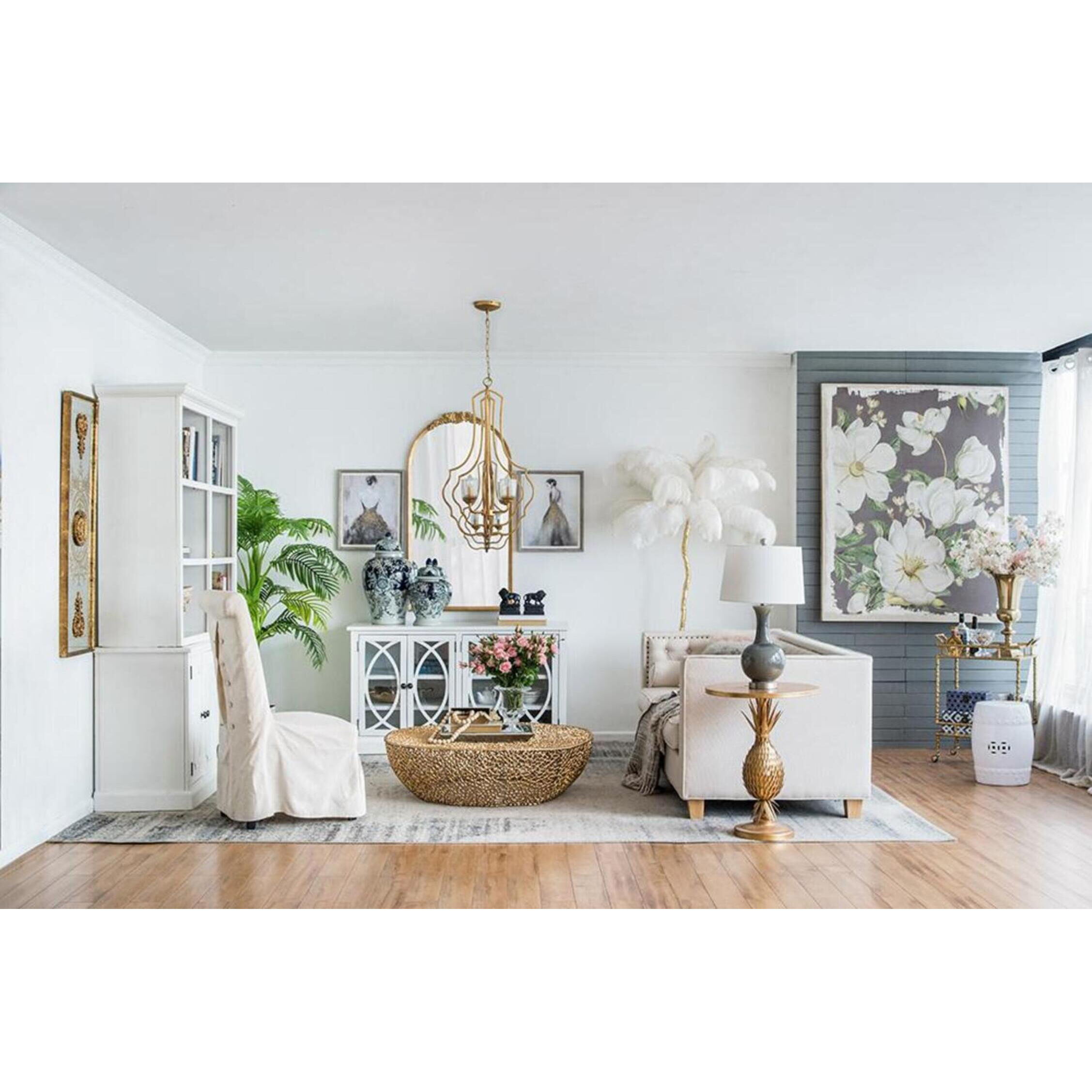 Twig Brass Antique Bar Cart