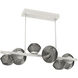 Mesa LED 38.5 inch Salt White Chandelier Ceiling Light, Twisted Branch