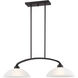 Somerset 2 Light 34 inch English Bronze Linear Chandelier Ceiling Light