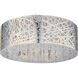 Inca LED 23.5 inch Polished Chrome Flush Mount Ceiling Light in Clear/White