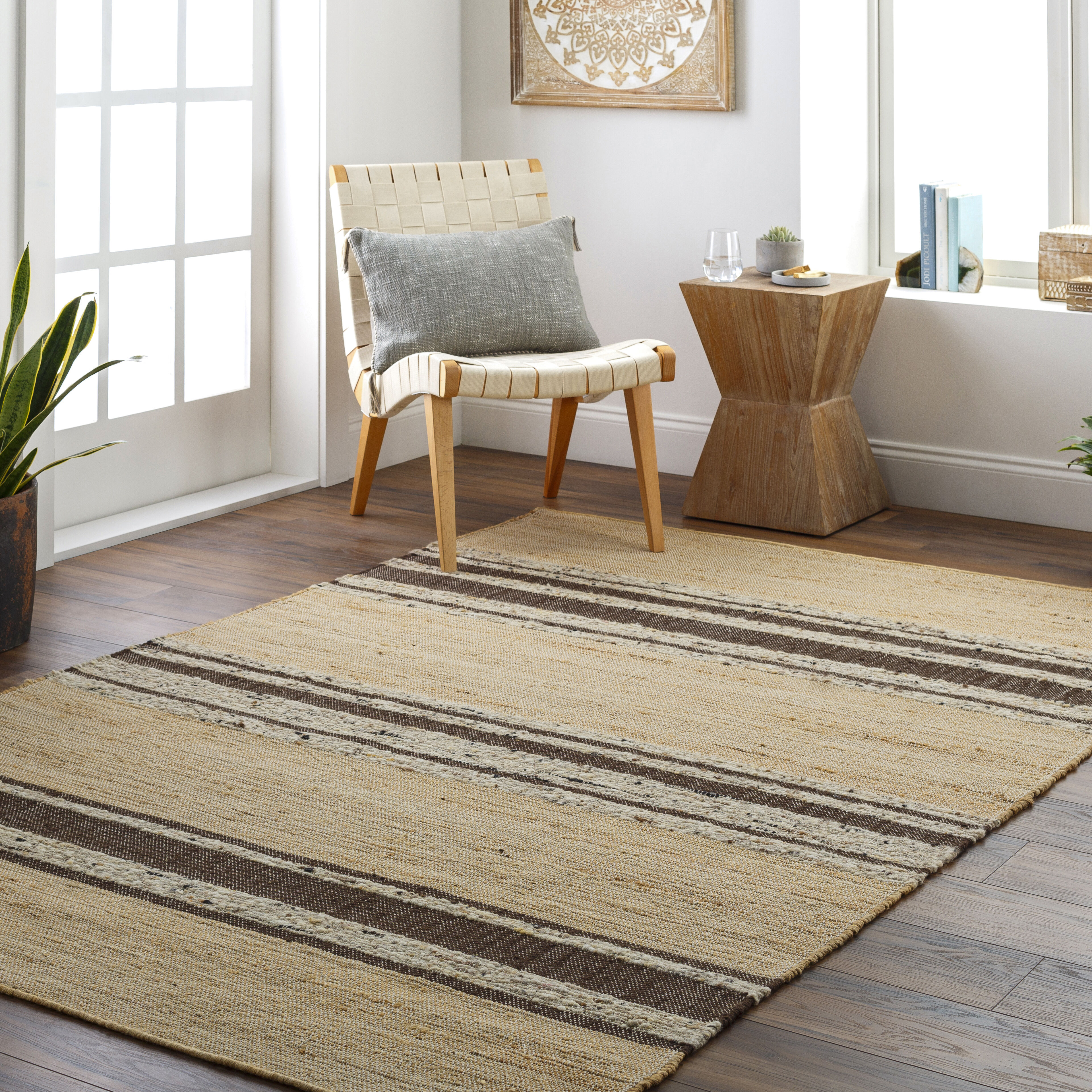 Geneva 120 X 96 inch Tan Rug, Rectangle