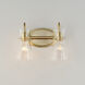 Ava 2 Light 13.5 inch Natural Aged Brass Bath Vanity Wall Light