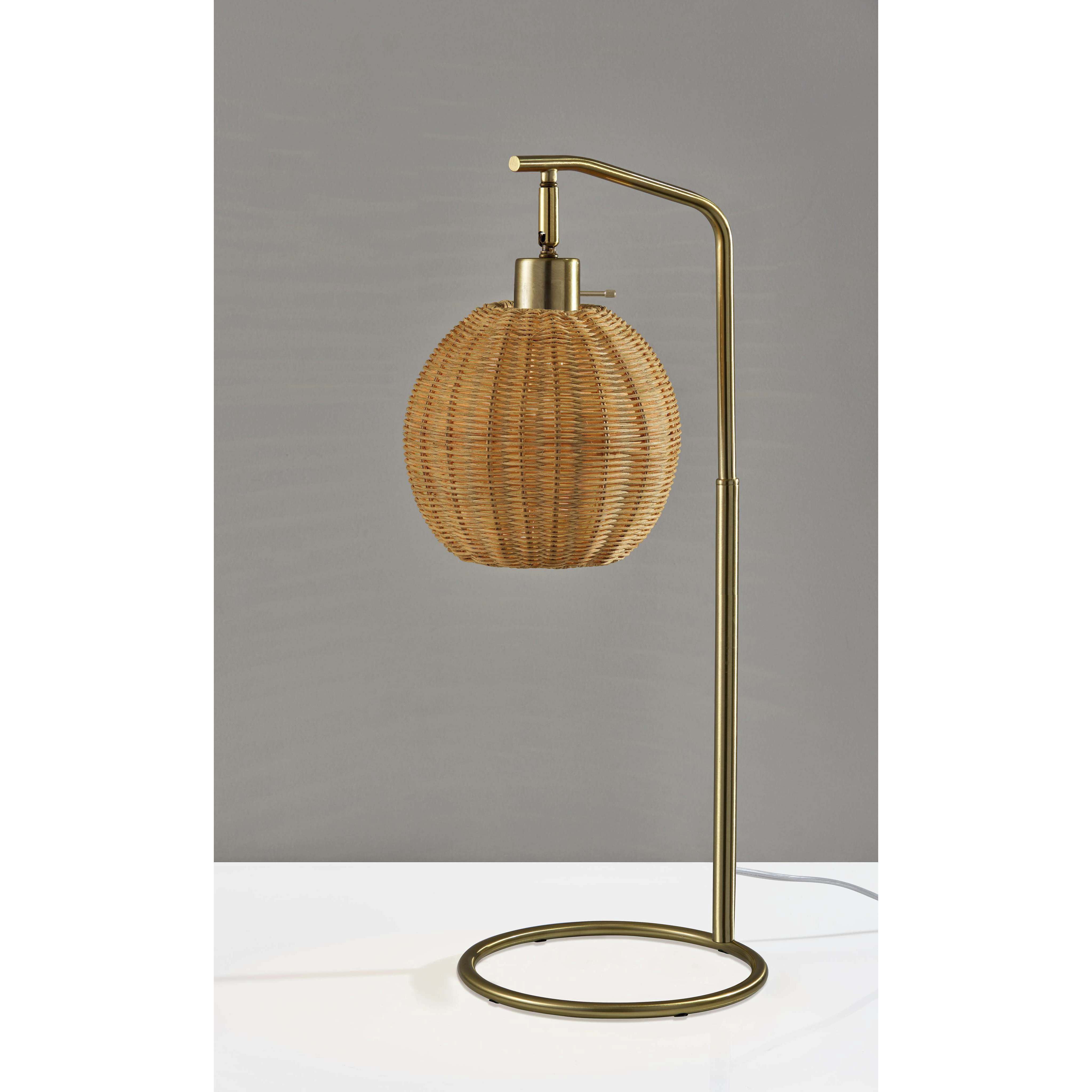 Maeve 25 inch 60.00 watt Antique Brass Table Lamp Portable Light