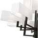 Rubix 12 Light 44 inch Black Foyer Chandelier Ceiling Light, Extra Large