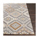 Rain 96 X 96 inch Charcoal/Medium Gray/Light Gray/Brown/Tan/Mustard Handmade Rug, Round