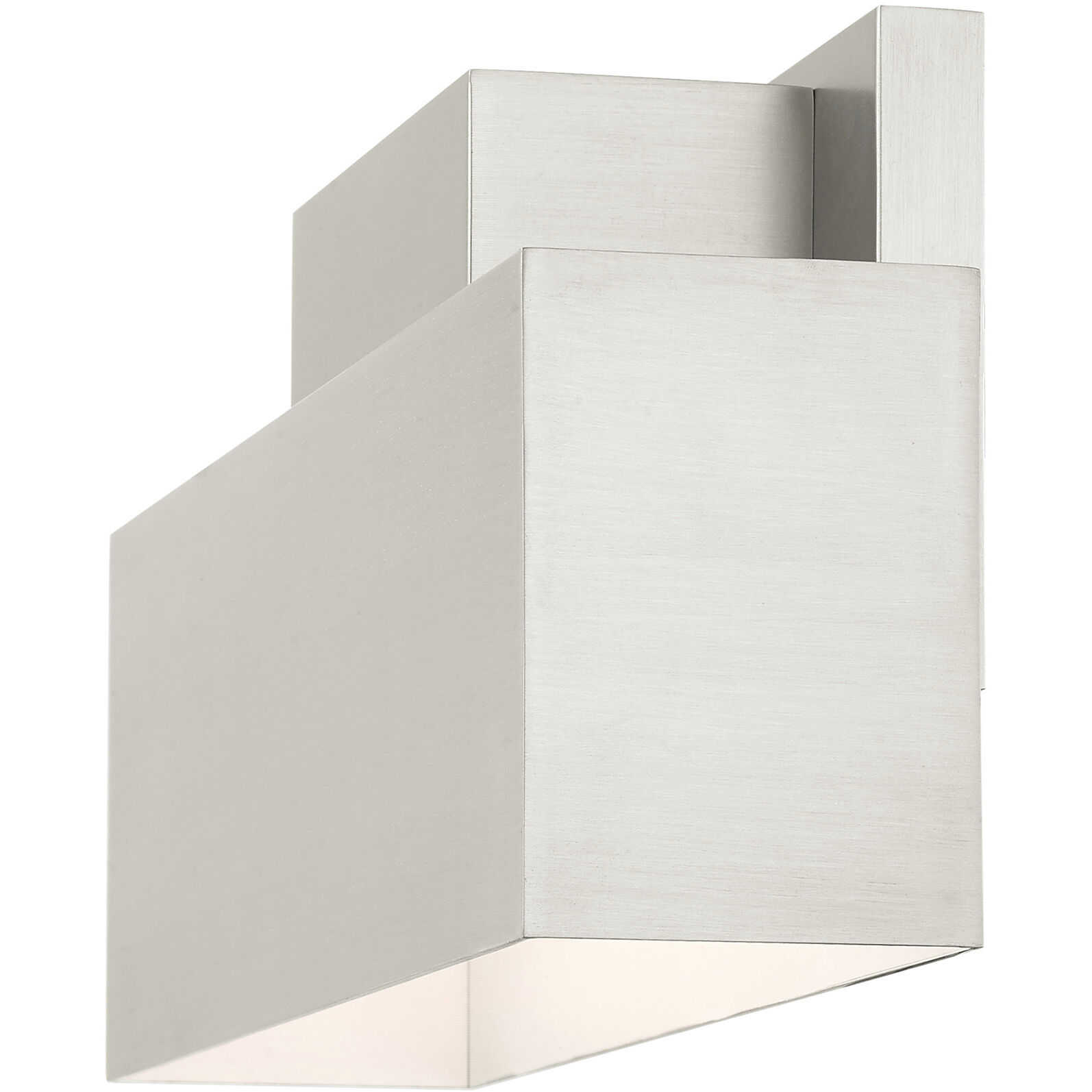 Lynx 2 Light 7 inch Brushed Nickel Outdoor ADA Wall Sconce