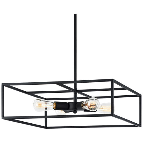 Candid 4 Light 16.25 inch Rusty Black Pendant Ceiling Light
