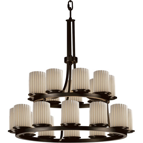 Limoges LED 33 inch Dark Bronze Chandelier Ceiling Light
