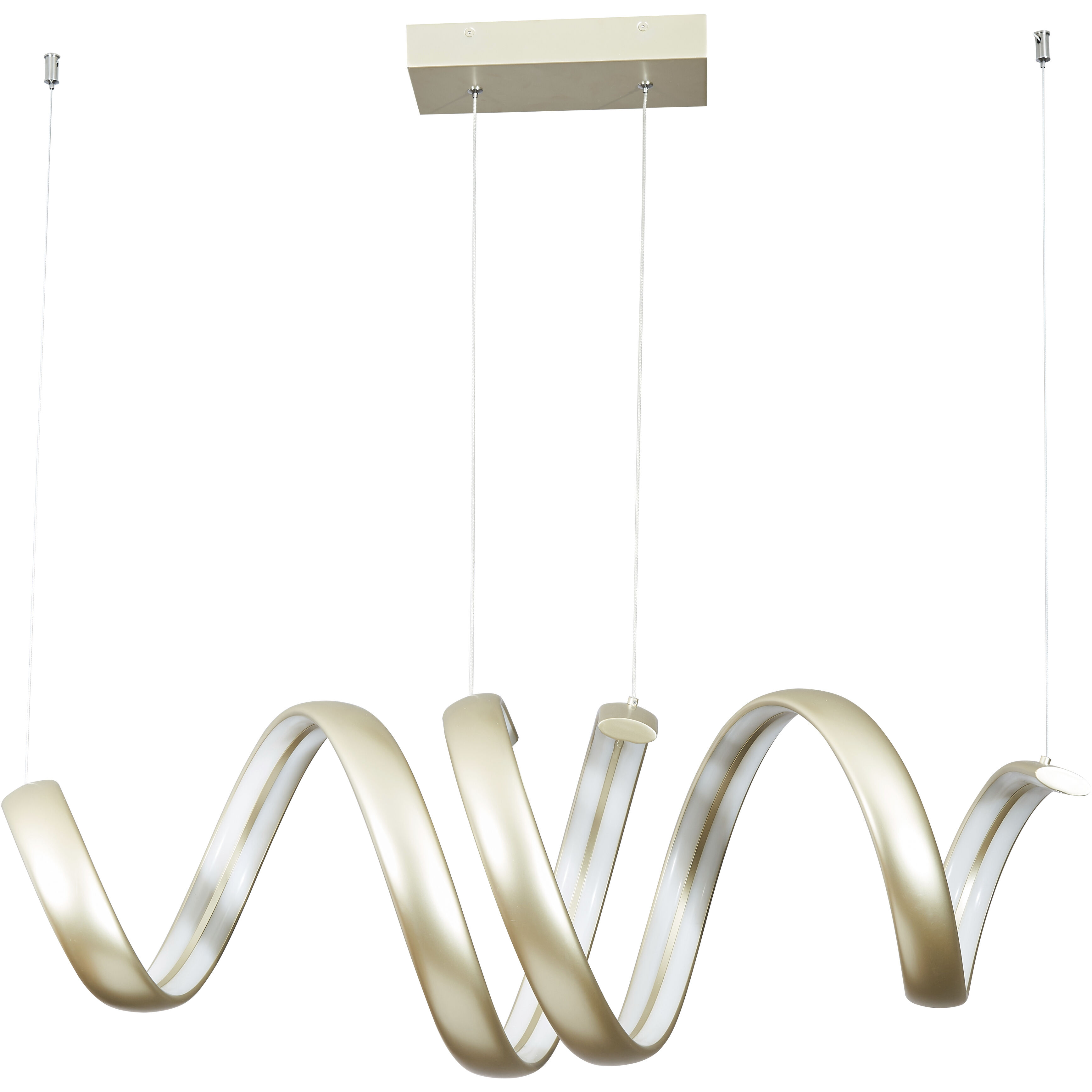 Sling LED 14.5 inch Titanium Silver Pendant Ceiling Light