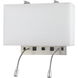 Signature 2 Light 9 inch Brushed Steel Wall Lamp Wall Light