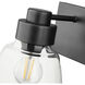 Remy Vanity Wall Light in Matte Black