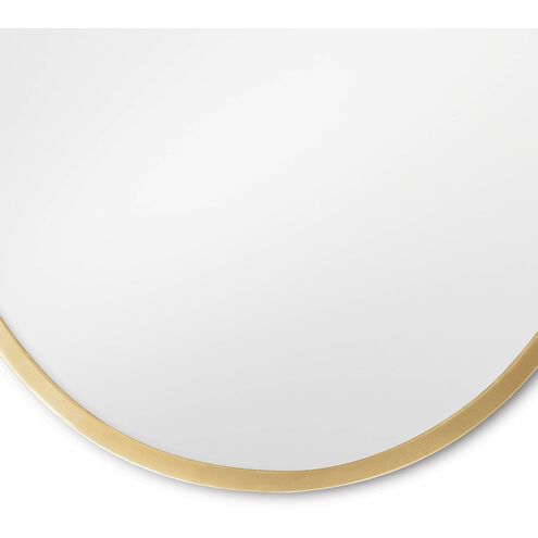 Crest 40 X 28 inch Natural Brass Mirror