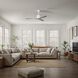 Atlas Molly 56 inch Gloss White with Old Oak Tone Blades Ceiling Fan
