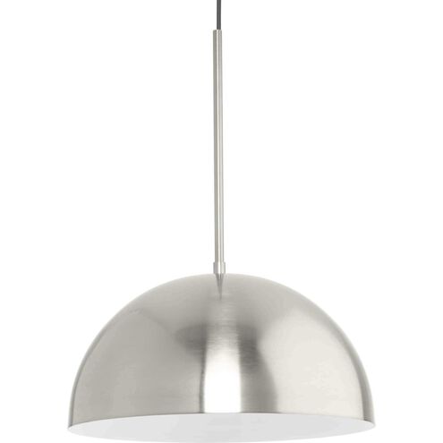 Perimeter 1 Light 15.75 inch Brushed Nickel Pendant Ceiling Light