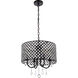 Elise 4 Light 17 inch Black Pendant Ceiling Light
