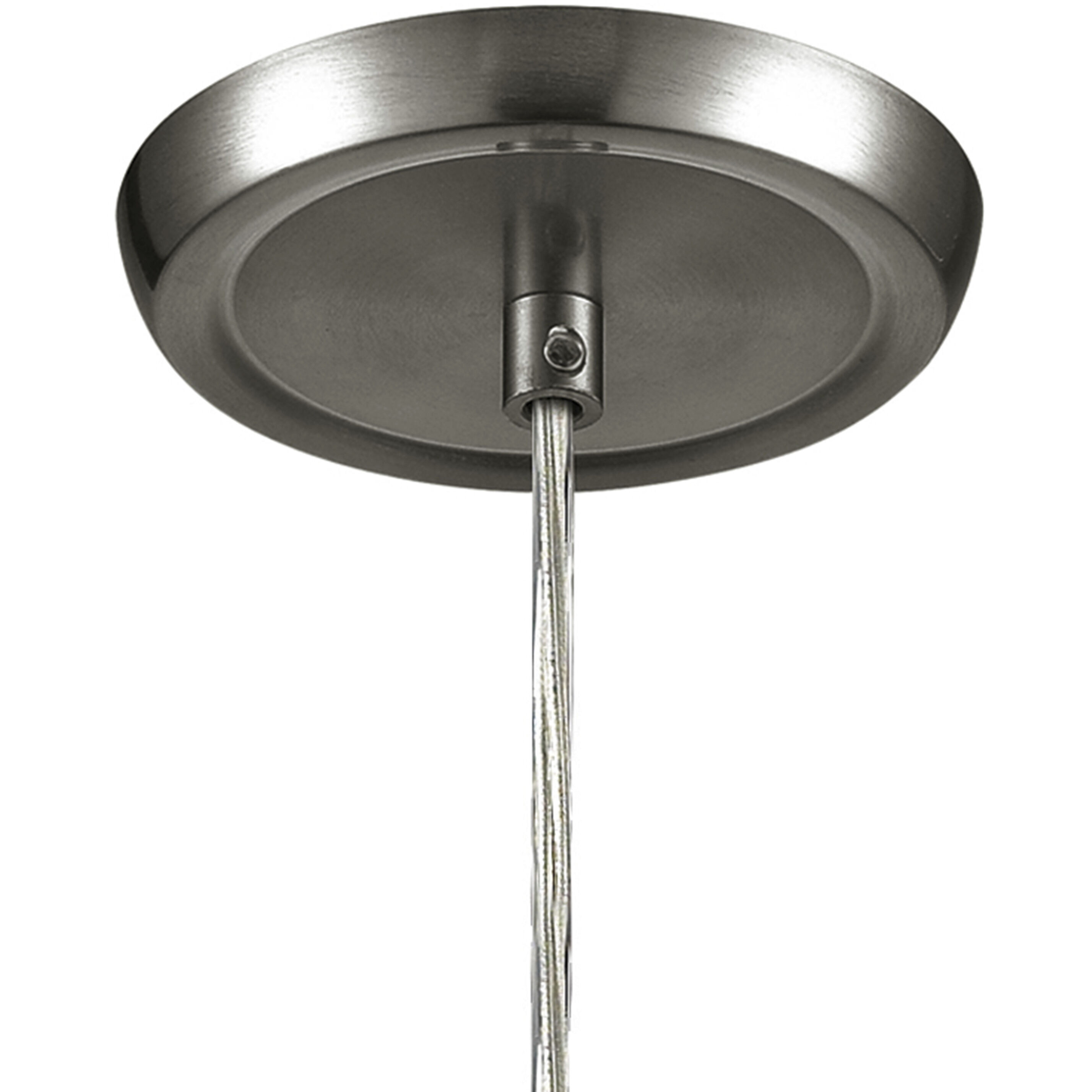 Gemstone 1 Light 6 inch Multicolor with Satin Nickel Mini Pendant Ceiling Light