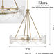 Elora 6 Light 24 inch Legacy Brass Pendant Ceiling Light