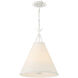 Broche 4 Light 18 inch Matte White Pendant Ceiling Light