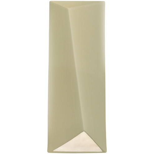 Ambiance LED 6 inch Vanilla (Gloss) ADA Wall Sconce Wall Light, Closed Top Fixture, Diagonal