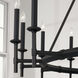 Ogden 16 Light 60 inch Brushed Black Iron Chandelier Ceiling Light