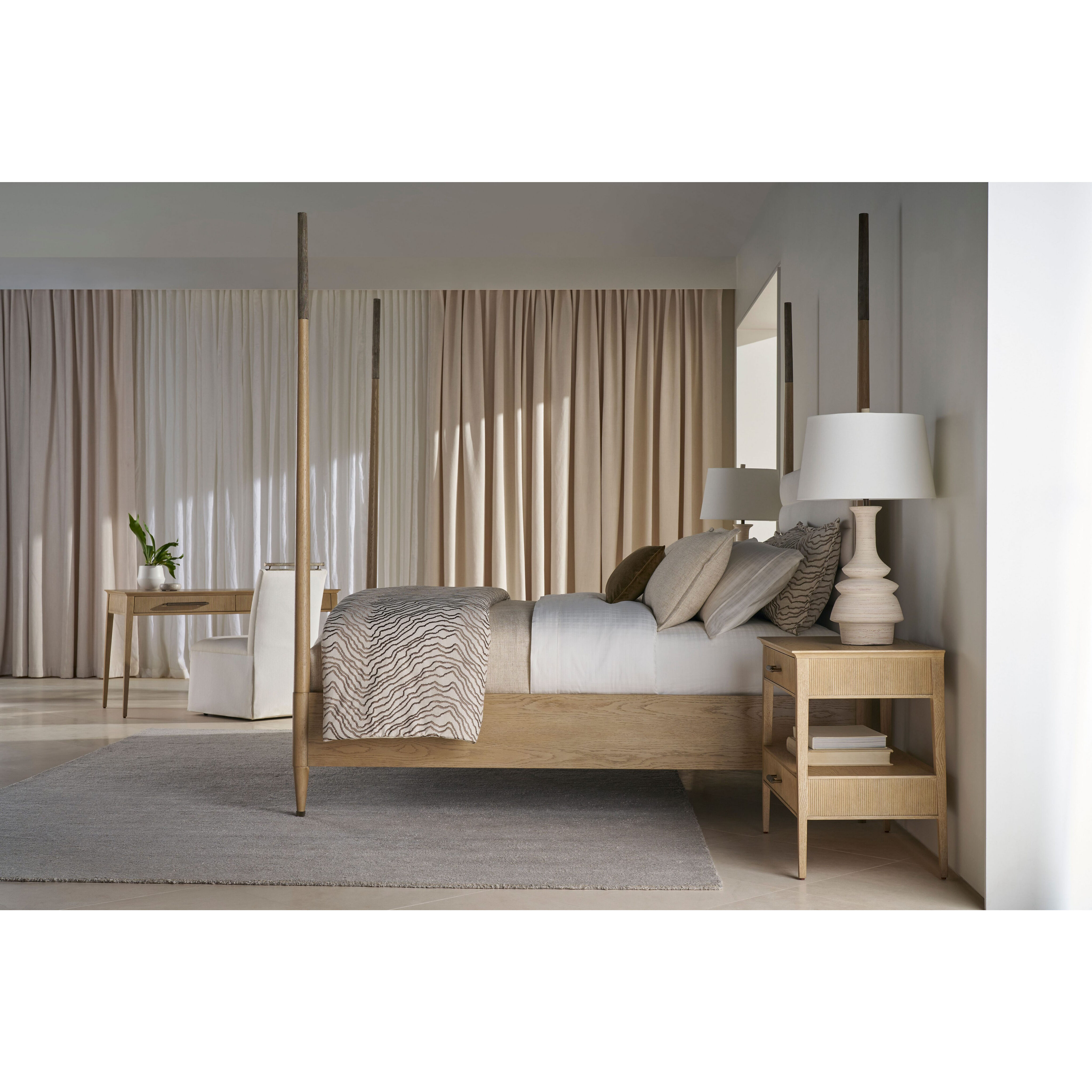 Balboa 32 X 28 inch Coastal Grey Nightstand, Wooden