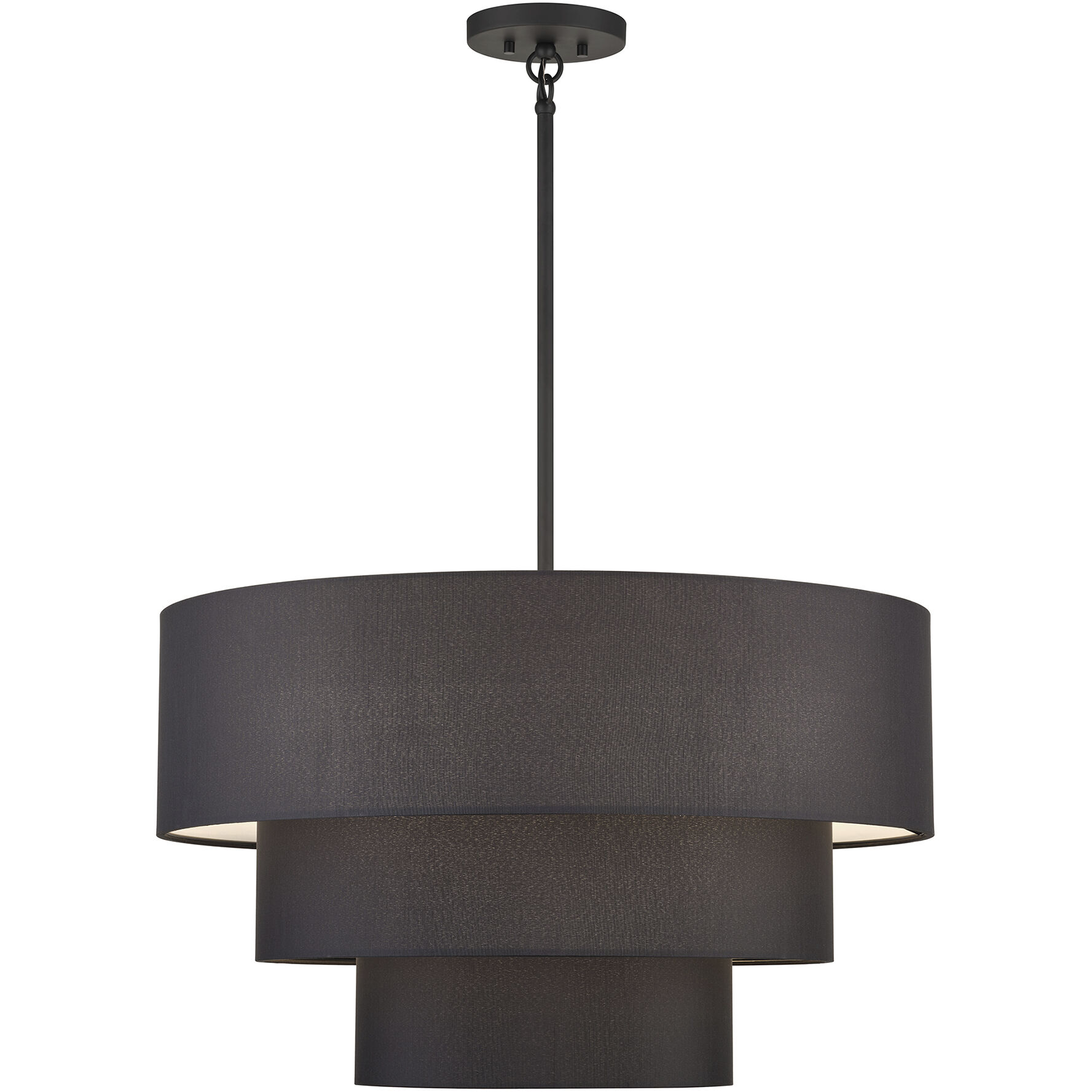 Bainbridge 5 Light 28 inch Black Pendant Chandelier Ceiling Light, Medium