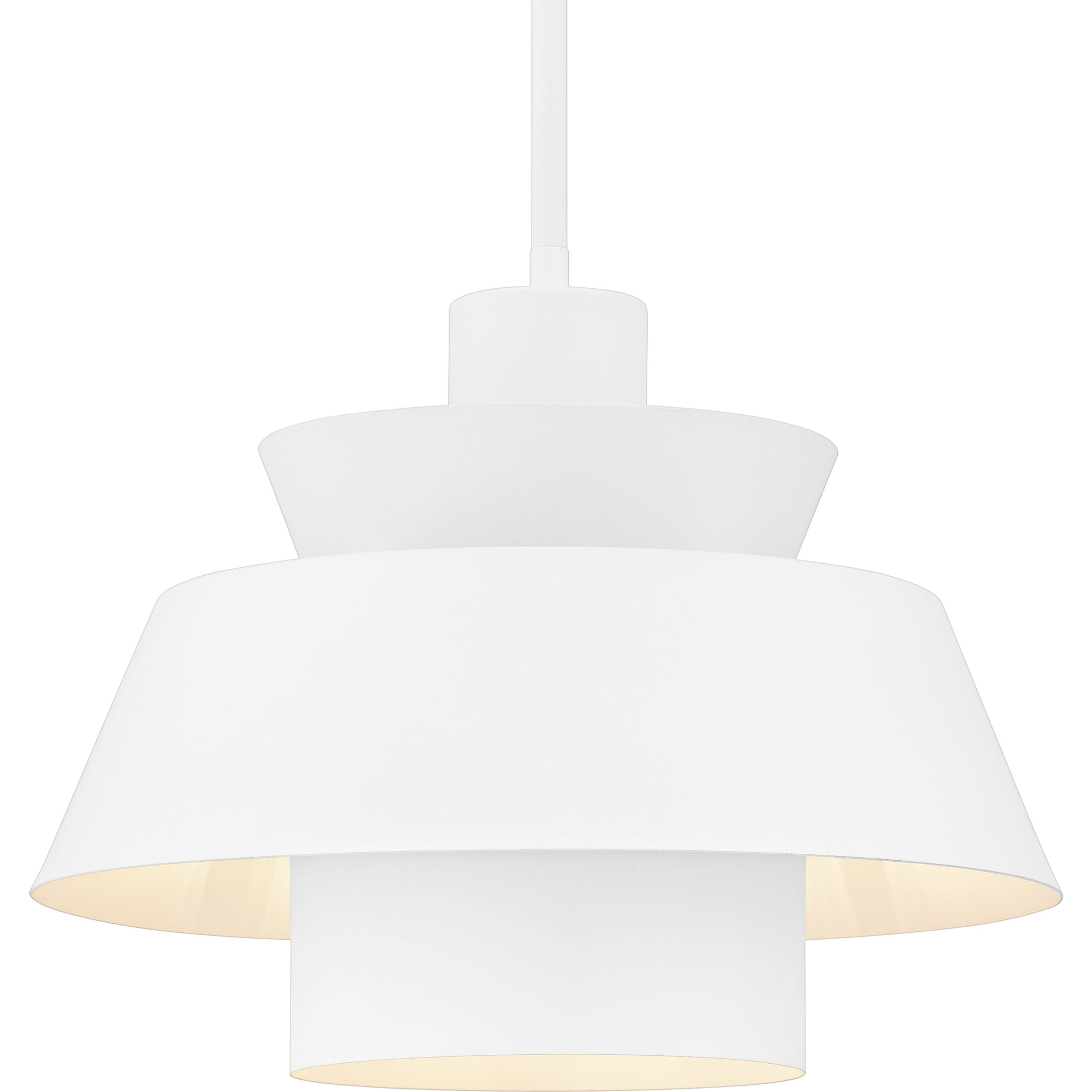 Lumi 1 Light 14 inch Matte White Pendant Ceiling Light