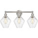 Cindyrella 3 Light 26 inch Satin Nickel Bath Vanity Light Wall Light in Seedy