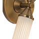 Edwin LED 2 inch Vintage Brass Bath Vanity Light Wall Light