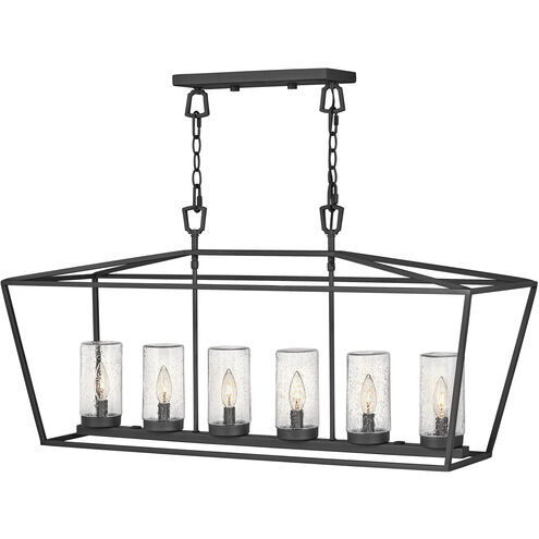 Open Air Alford Place LED 40 inch Museum Black Outdoor Linear Hanging Light, Estate Series