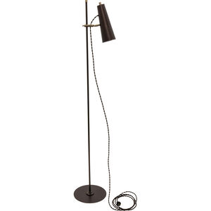 Norton 59 inch 6.2 watt Chestnut Bronze with Antique Brass Accents Floor Lamp Portable Light