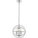 Wallace 3 Light 12 inch Chrome Pendant Ceiling Light