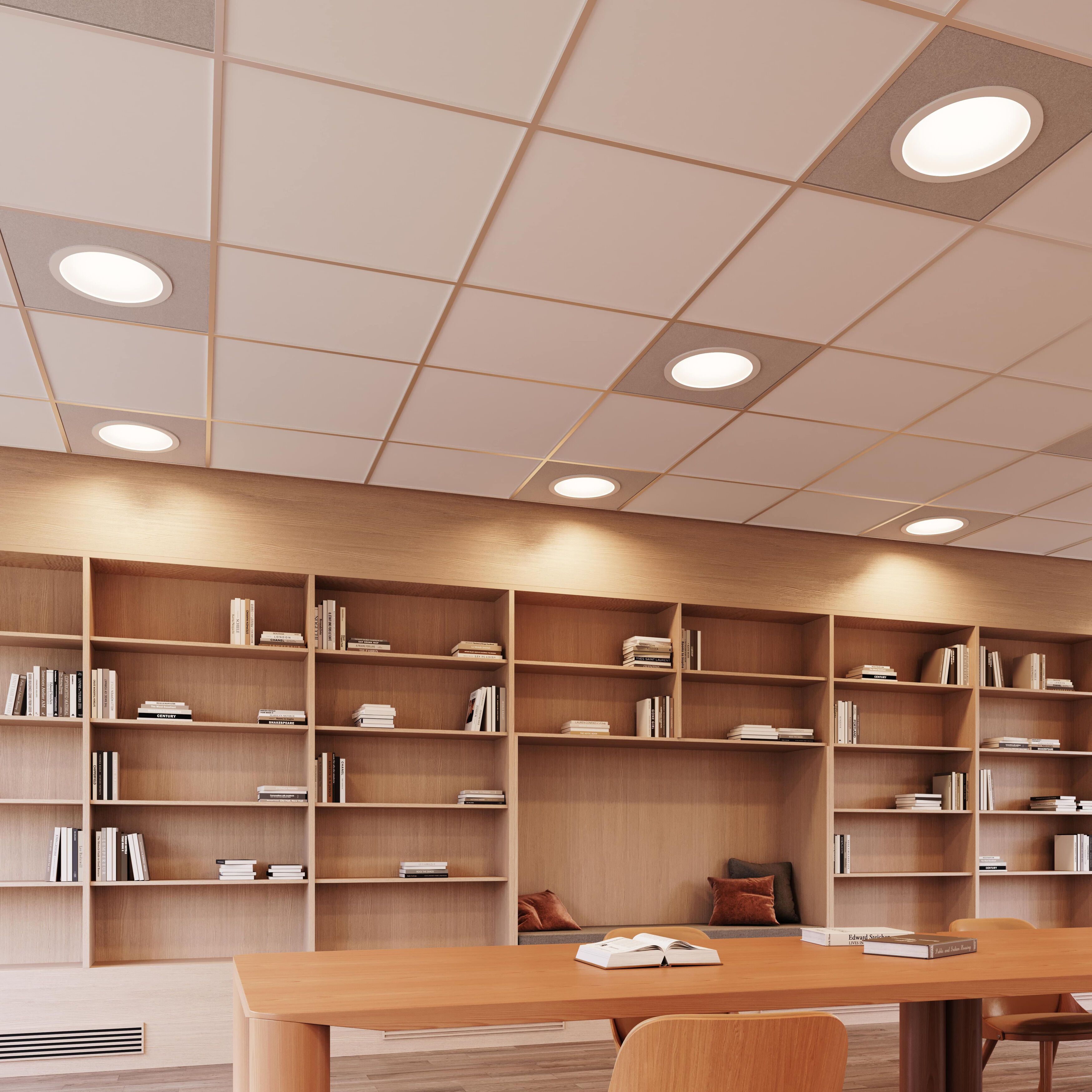 Pi Integrated LED Satin White Recessed Mount