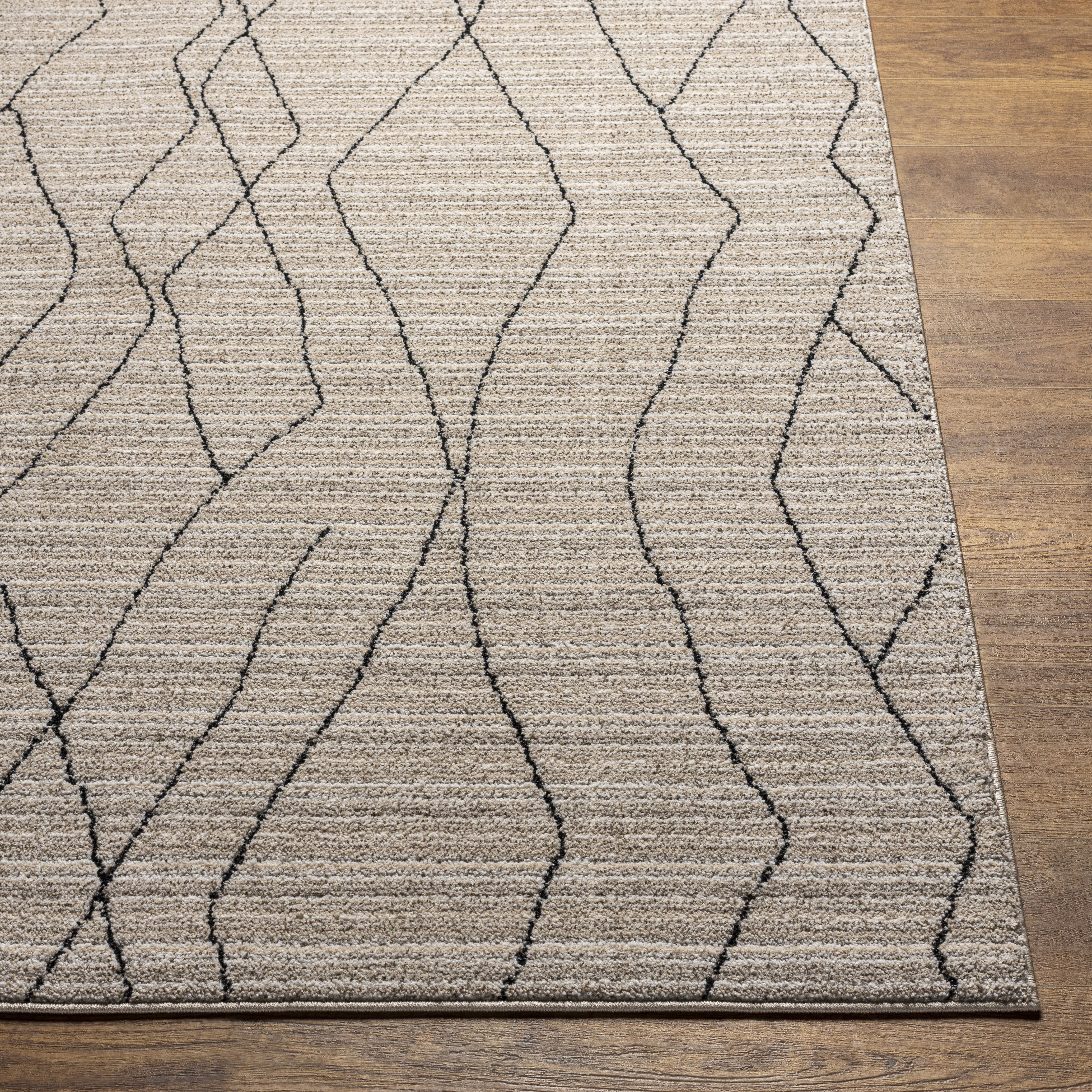 Cozy 84 X 63 inch Taupe Rug, Rectangle