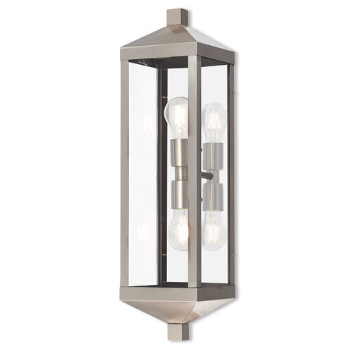 Nyack 2 Light 24 inch Brushed Nickel Outdoor Wall Lantern