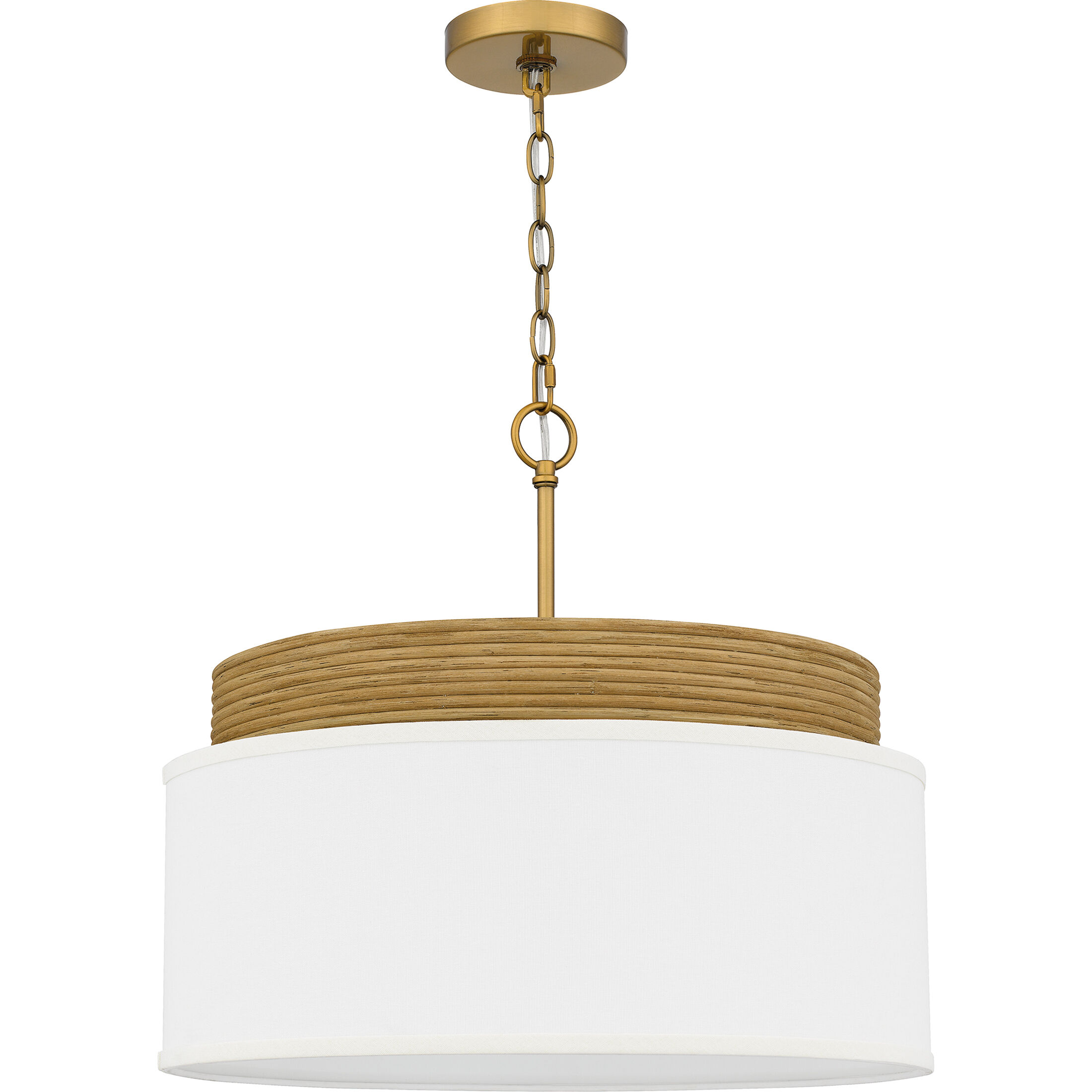 Malia 4 Light 20 inch Brushed Gold Pendant Ceiling Light