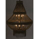 Domo 8 Light 22.5 inch Antique Brass Chandelier Ceiling Light