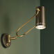 Ruehl 14 inch 9 watt Lacquered Bronze Swing Arm Wall Sconce Wall Light