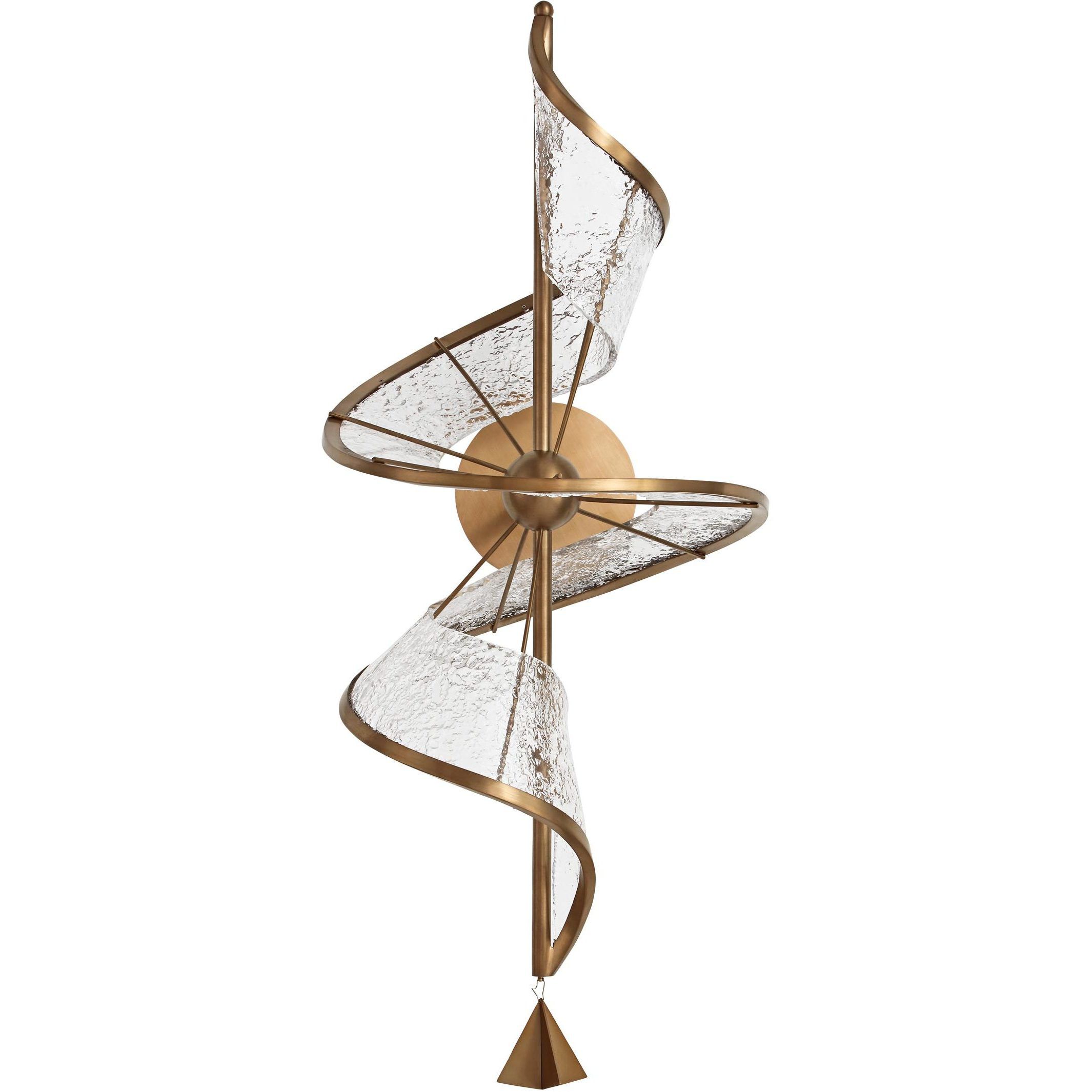 Ziva Aurora LED 13 inch Brushed Champagne Wall Sconce Wall Light