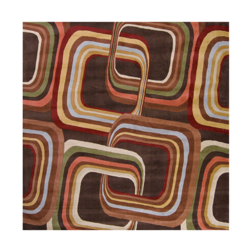 Forum 96 X 96 inch Brown and Brown Area Rug, Wool