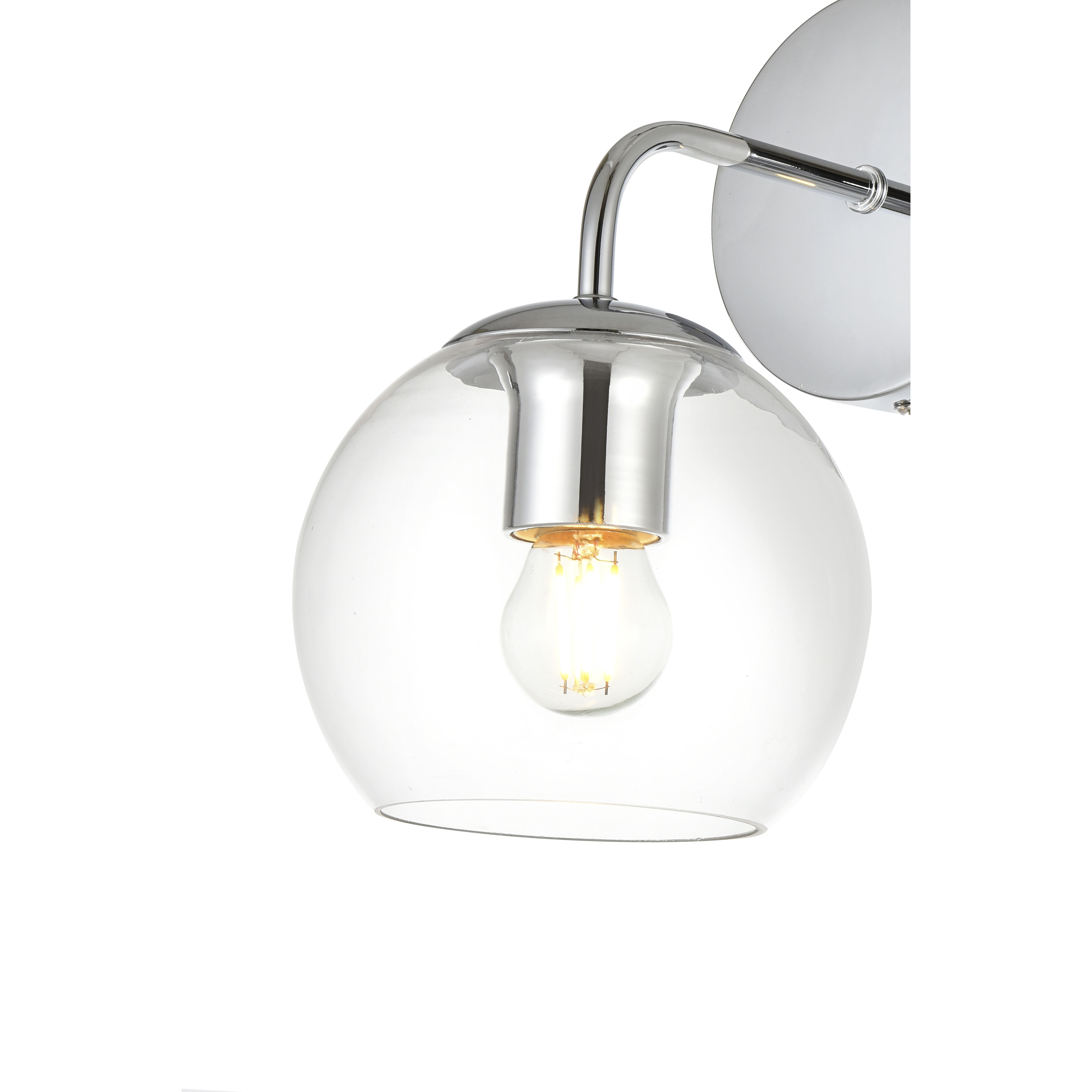 Genesis 1 Light 6 inch Chrome Bath Sconce Wall Light