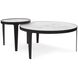 Costa 39.5 X 18 inch Black/White Coffee Table